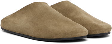 Sneakers og sko The Row The Row Hudson Suede Slide Loafers Grøn | F1705-L302, 3