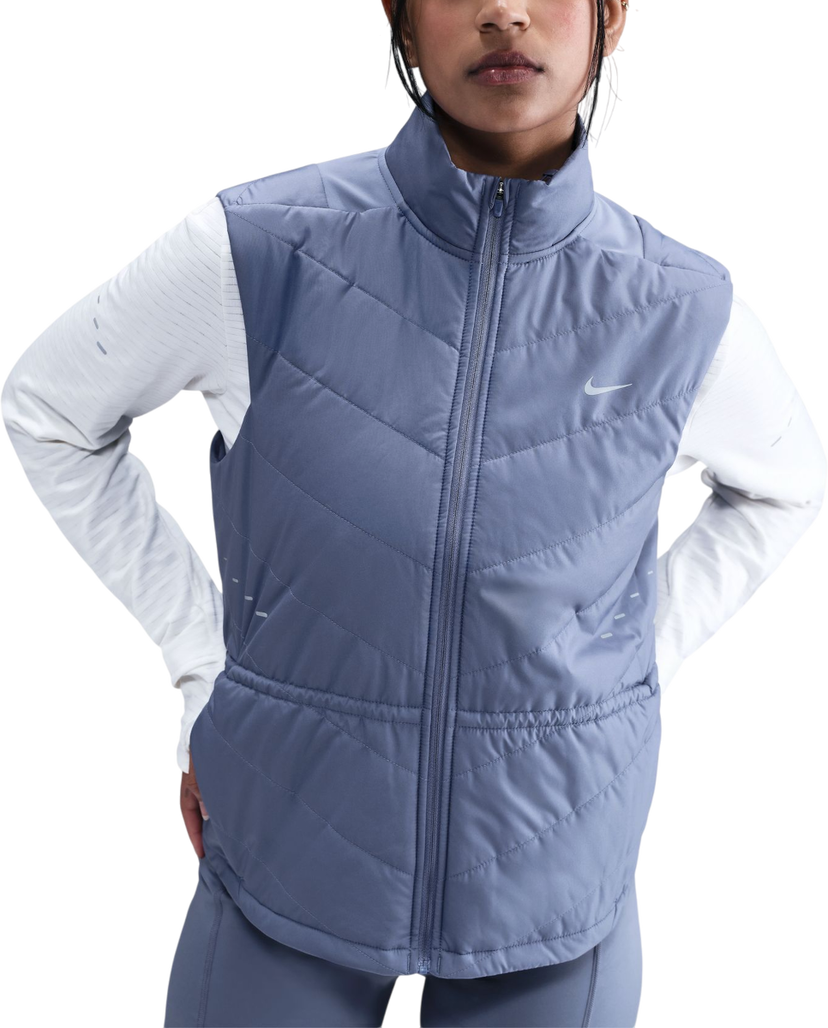 Vest Nike Swift Quilted Full-Zip Running Vest Blå | hv2655-499