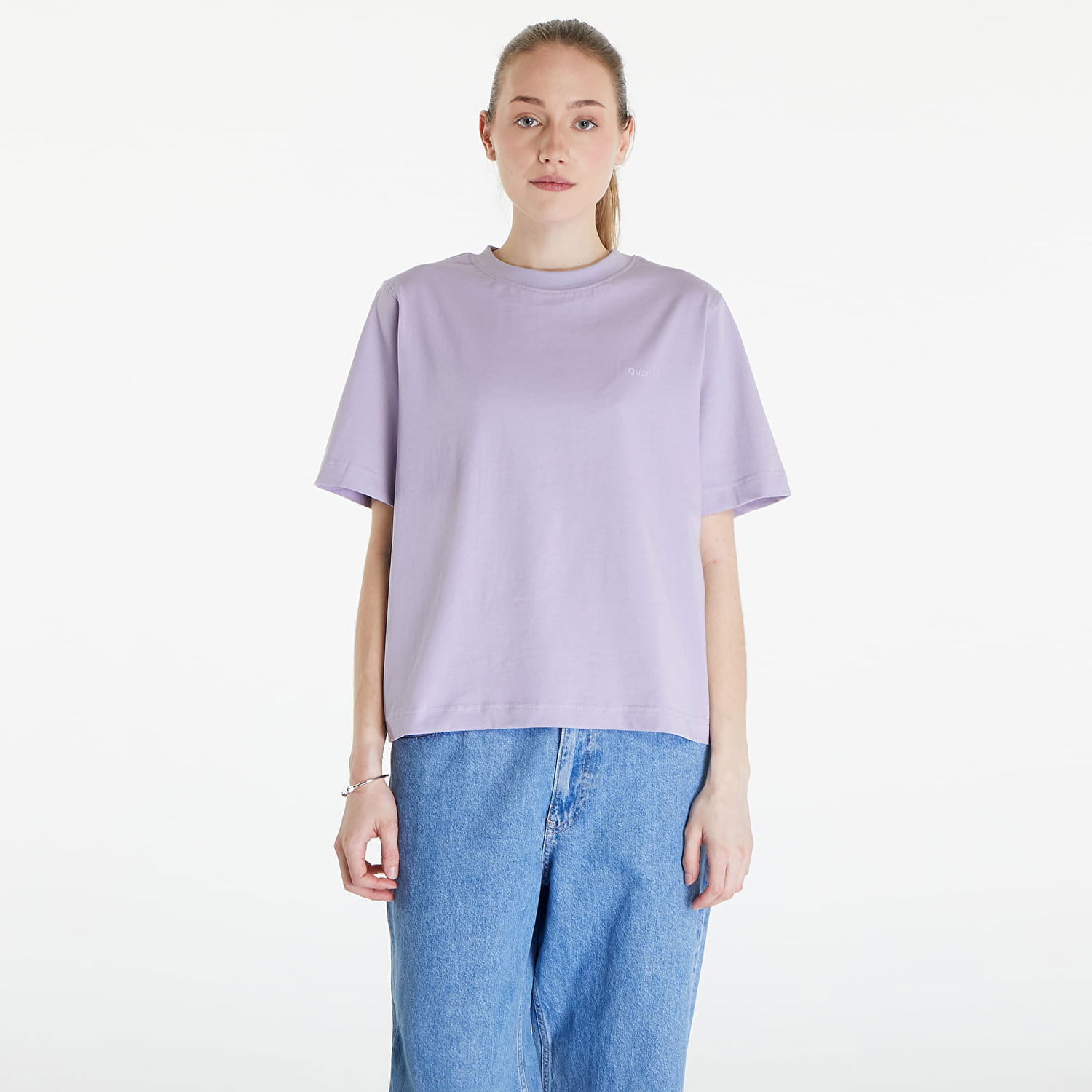 T-shirt Queens Essential T-Shirt With Tonal Print 3-Pack Multicolour Lilla | QNS_012, 0