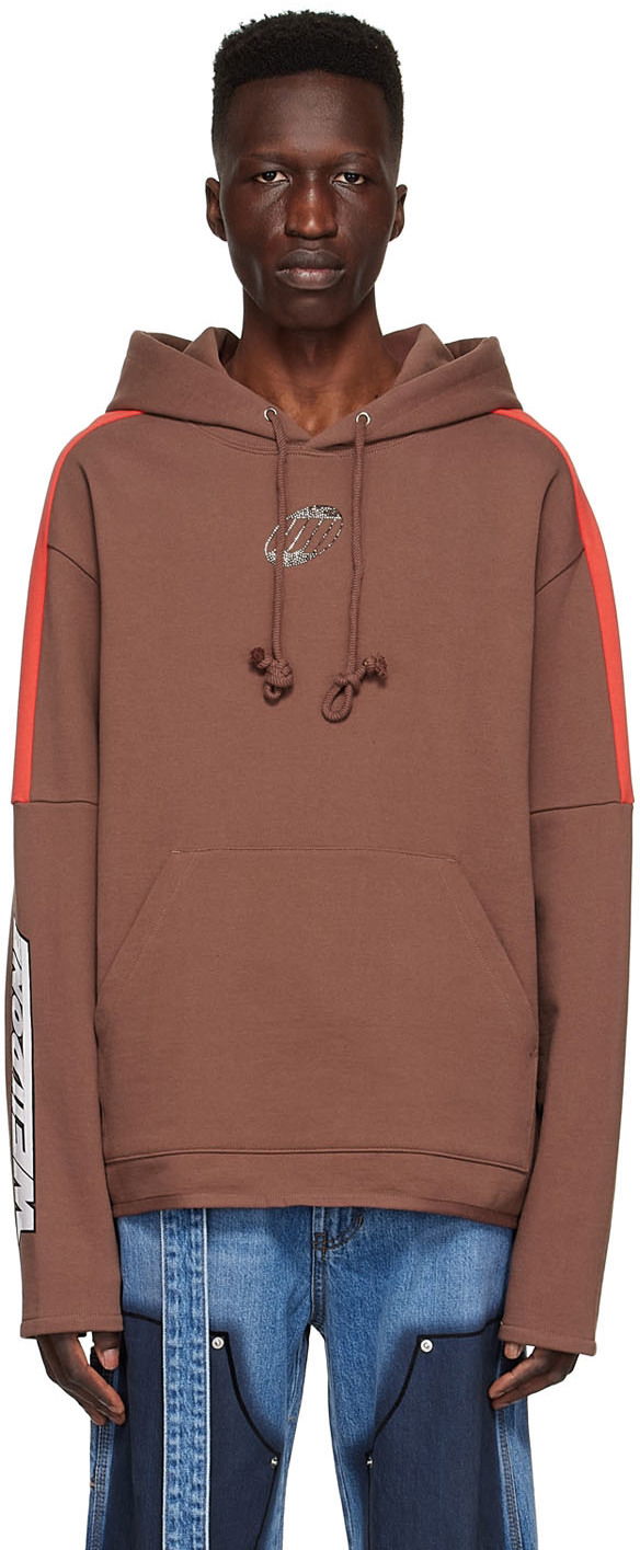 Sweatshirt We11done We11done Cotton Hoodie Brun | WD-TH1-22-556-U-BR