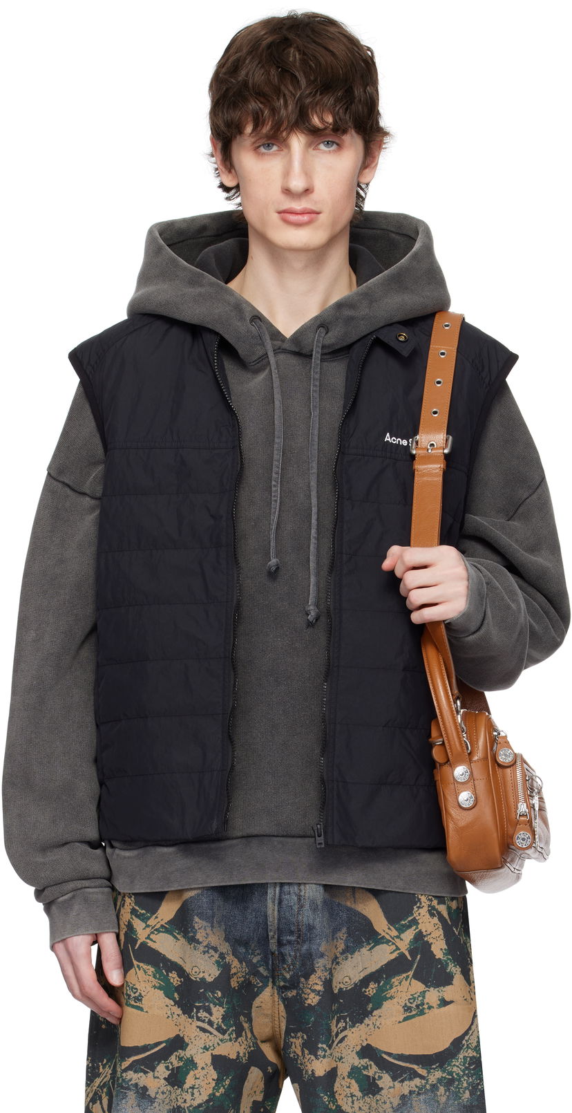 Vest Acne Studios Acne Studios Quilted Down Vest Sort | B90804-