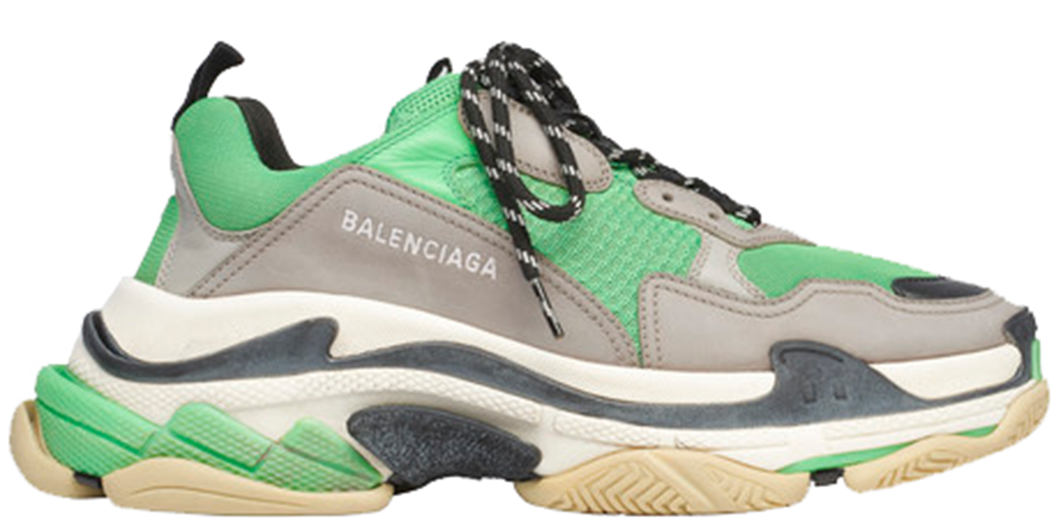 Sneakers og sko Balenciaga Triple S Green Grey Grå | 536737W09OH3067, 0