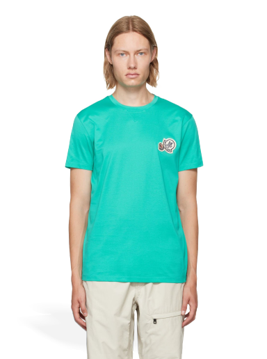 T-shirt Moncler Logo T-Shirt Grøn | H20918C000268390Y