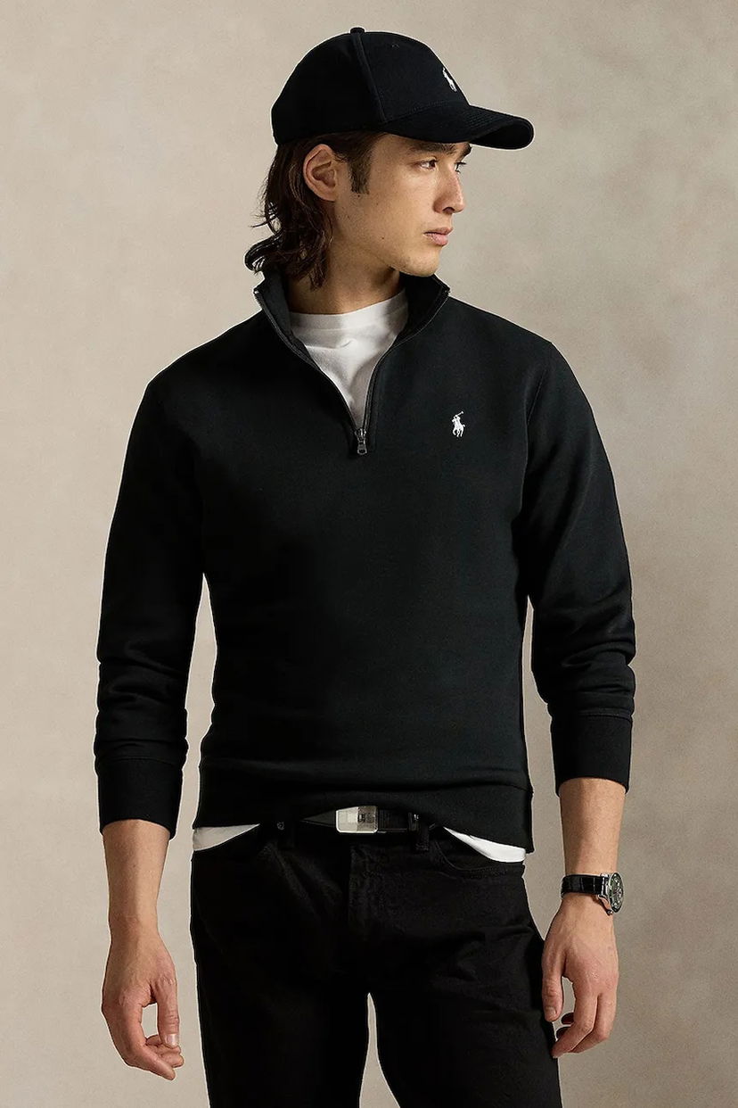Sweater Polo by Ralph Lauren Polo Ralph Lauren Quarter-Zip Sweatshirt Sort | 710P06234
