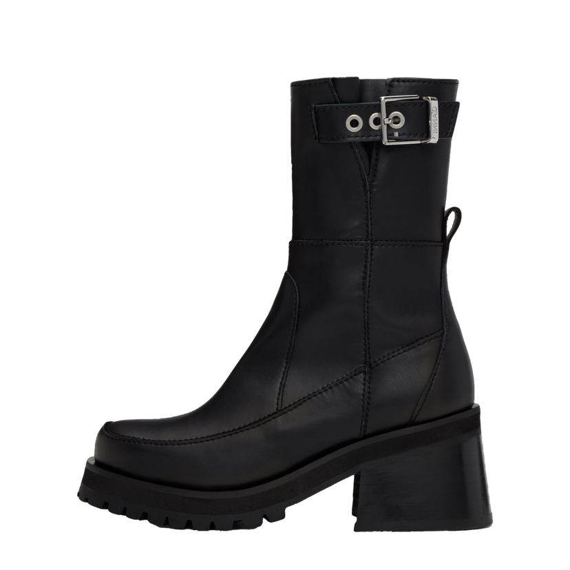 Sneakers og sko GANNI Buckle Platform Boots Sort | S2784