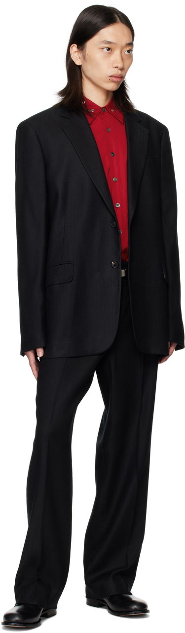Bukser OUR LEGACY OUR LEGACY Borrowed Pinstripe Trousers Sort | M4254BC, 4