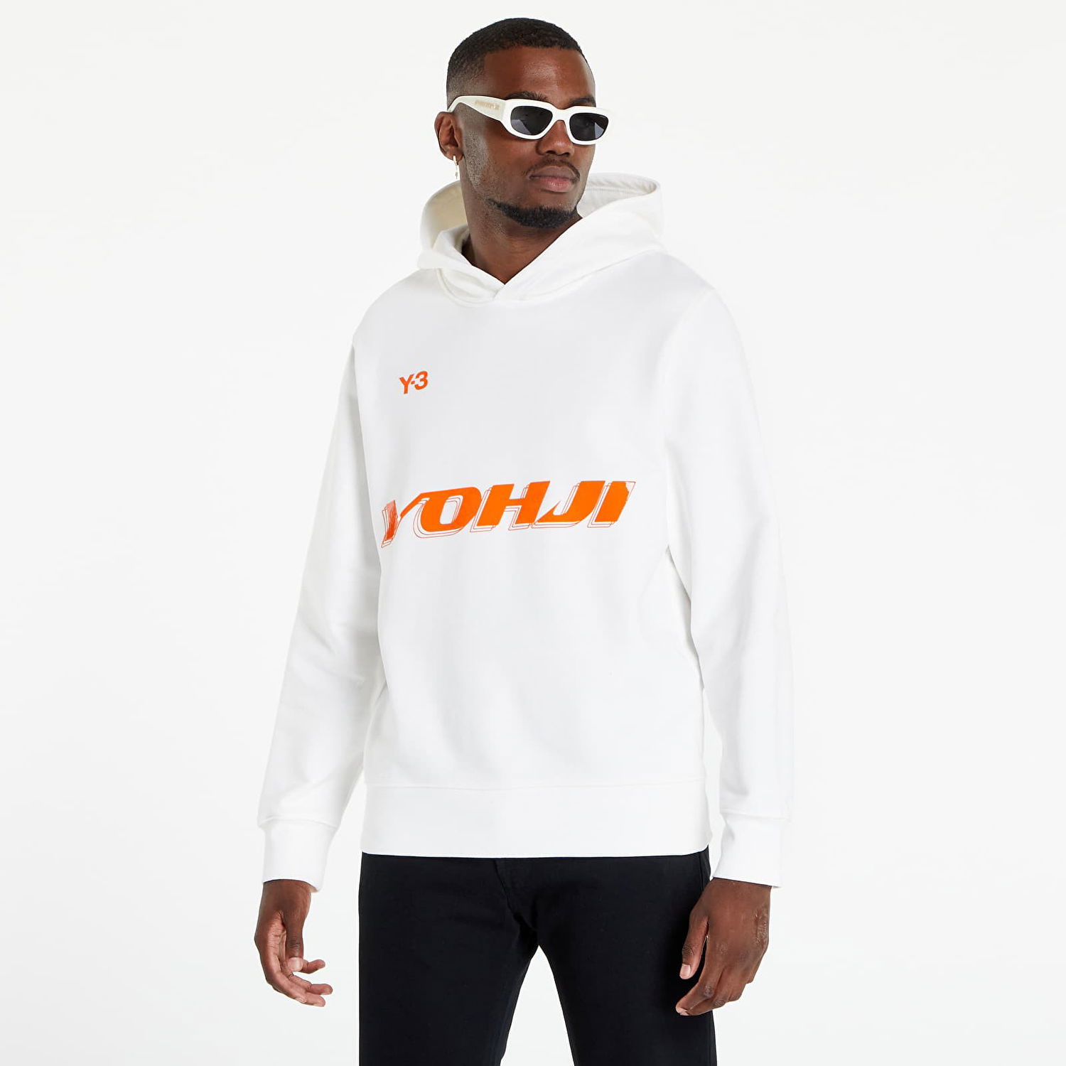 Sweatshirt Y-3 Graphic Hoodie Cor Hvid | HT4731, 0