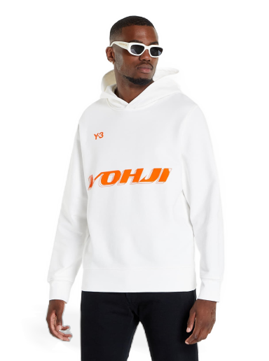 Sweatshirt Y-3 Graphic Hoodie Cor Hvid | HT4731