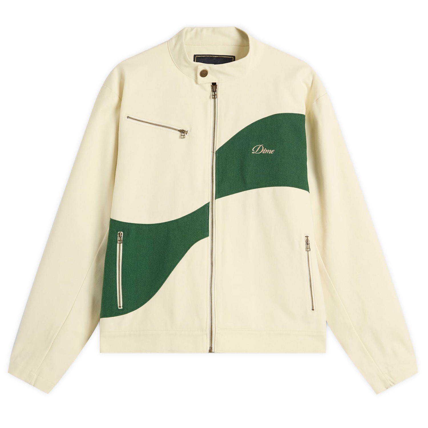Jakke Dime Moto Jacket, Size Large Beige | DIME2SP252CRE, 0