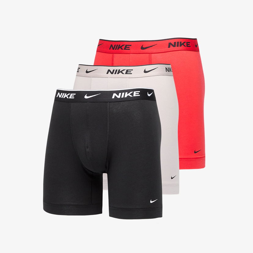 Boksere Nike Nike Everyday Cotton Stretch Boxer Briefs 3-Pack Flerfarvet | 0000KE1007-WZS