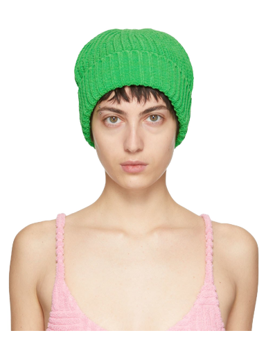 Beanie Bottega Veneta Heavyweight Chenille Beanie Grøn | 689202 V1MS0
