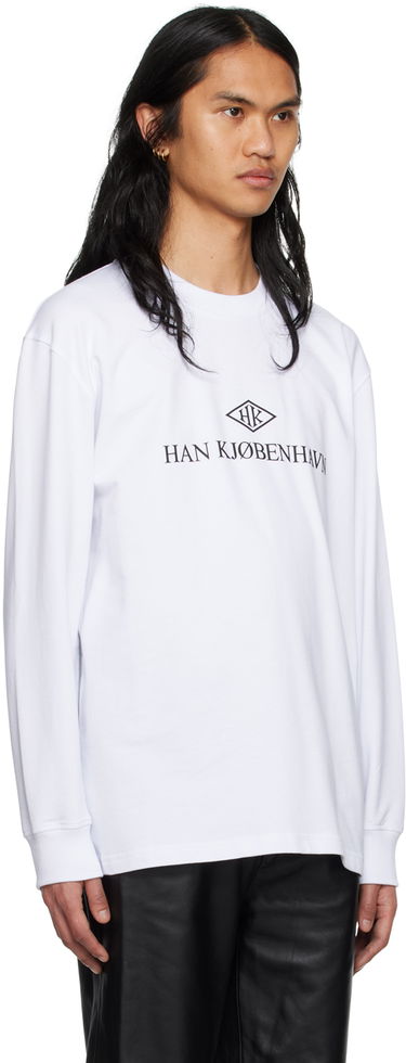 T-shirt Han Kjøbenhavn Han Kjobenhavn Long Sleeve T-Shirt Hvid | M-132920, 1