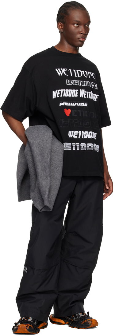 T-shirt We11done 'Love' Graphic Print T-Shirt Sort | WD-TT3-22-901-U-BK, 3