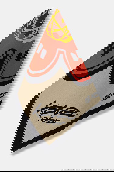 Tørklæde KENZO Kenzo x Futura Printed Bandana Beige | FF68EU230PEH, 0