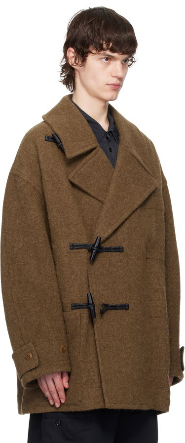 Frakker LEMAIRE Lemaire Short Duffle Coat Brun | CO1089 LF504, 1