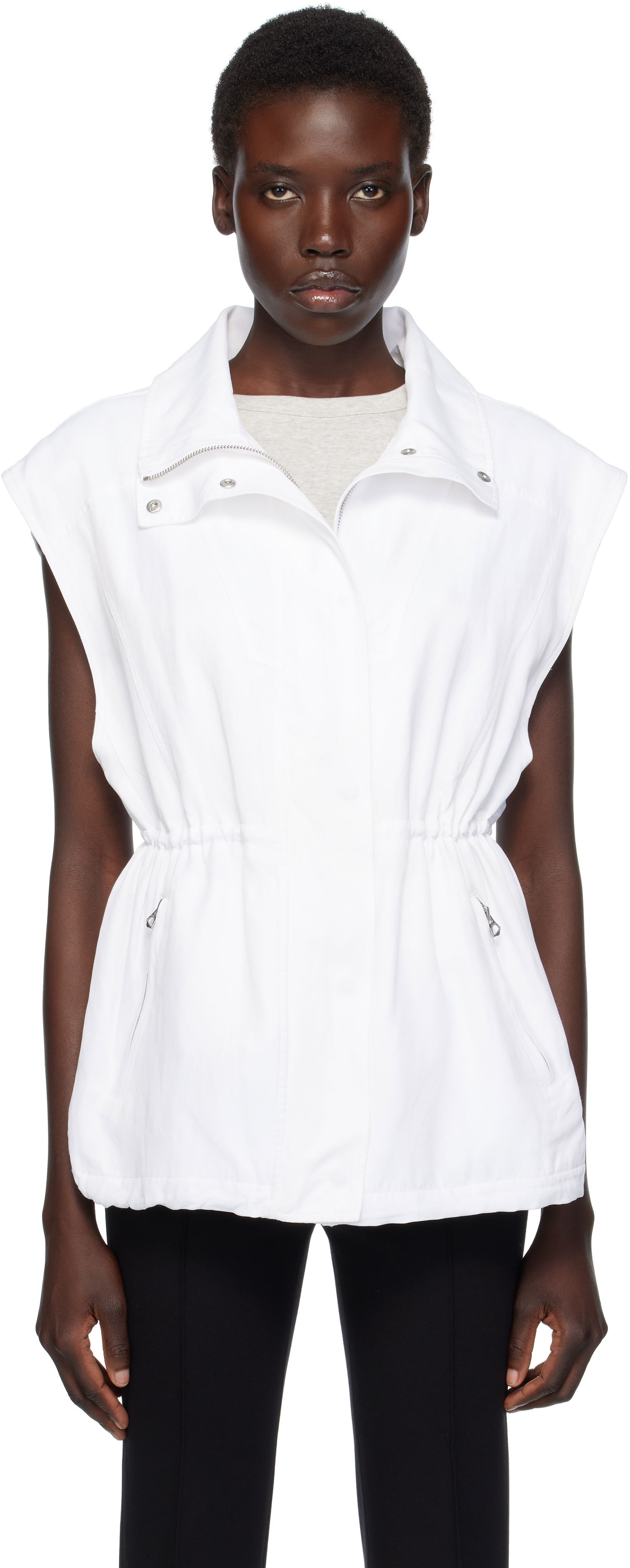 Vest rag & bone Rag & Bone Monica Sleeveless Vest Hvid | WAW25P40062906, 0