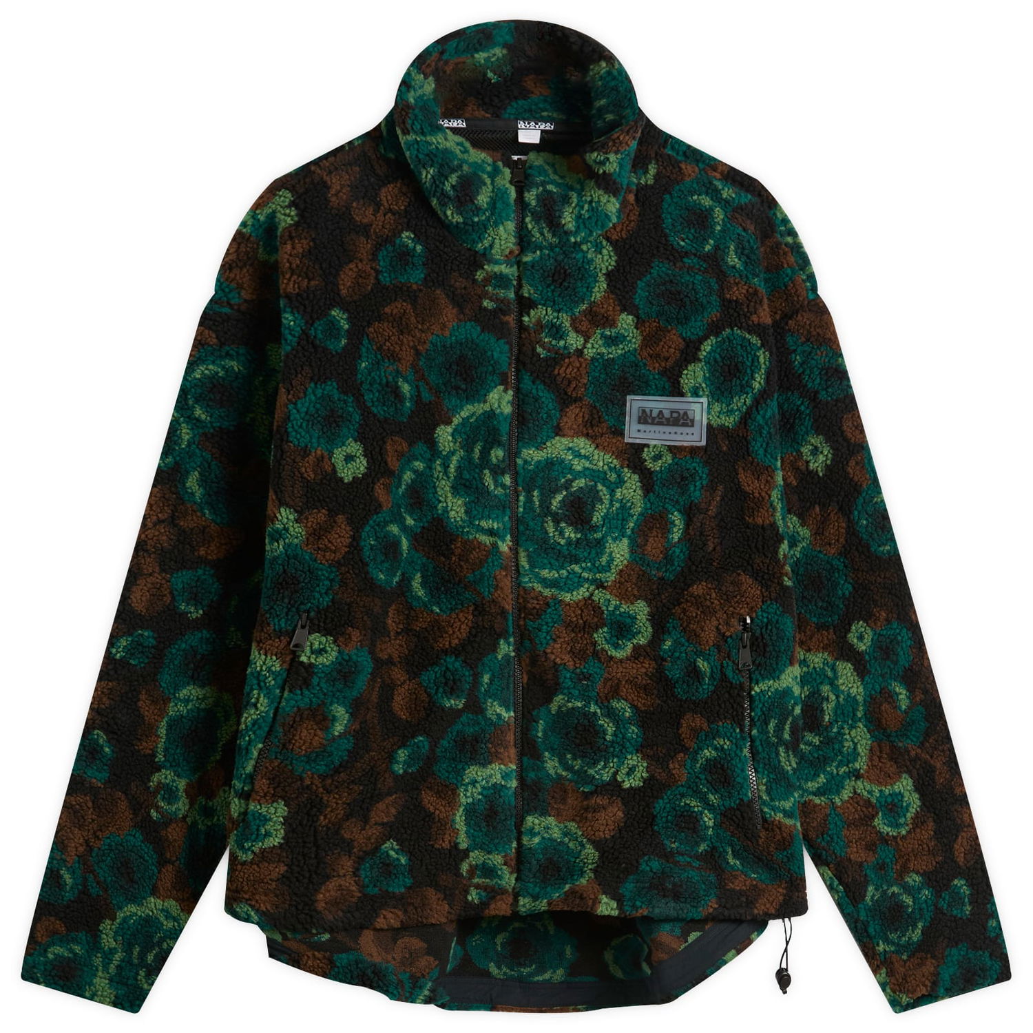 Jakke Napapijri Martine Rose Full-Zip Floral Jacquard Fleece Jacket Flerfarvet | NP0A4FPL-FUB, 0