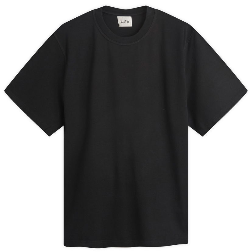 T-shirt Arte Antwerp Diels Stitch T-Shirt, Size Large Sort | AW25-094T-BLK