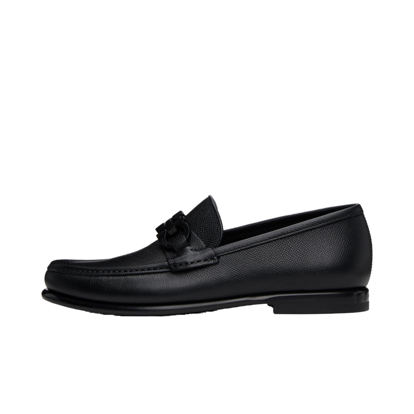 Sneakers og sko FERRAGAMO Leather Loafers with Ornament Sort | 688525