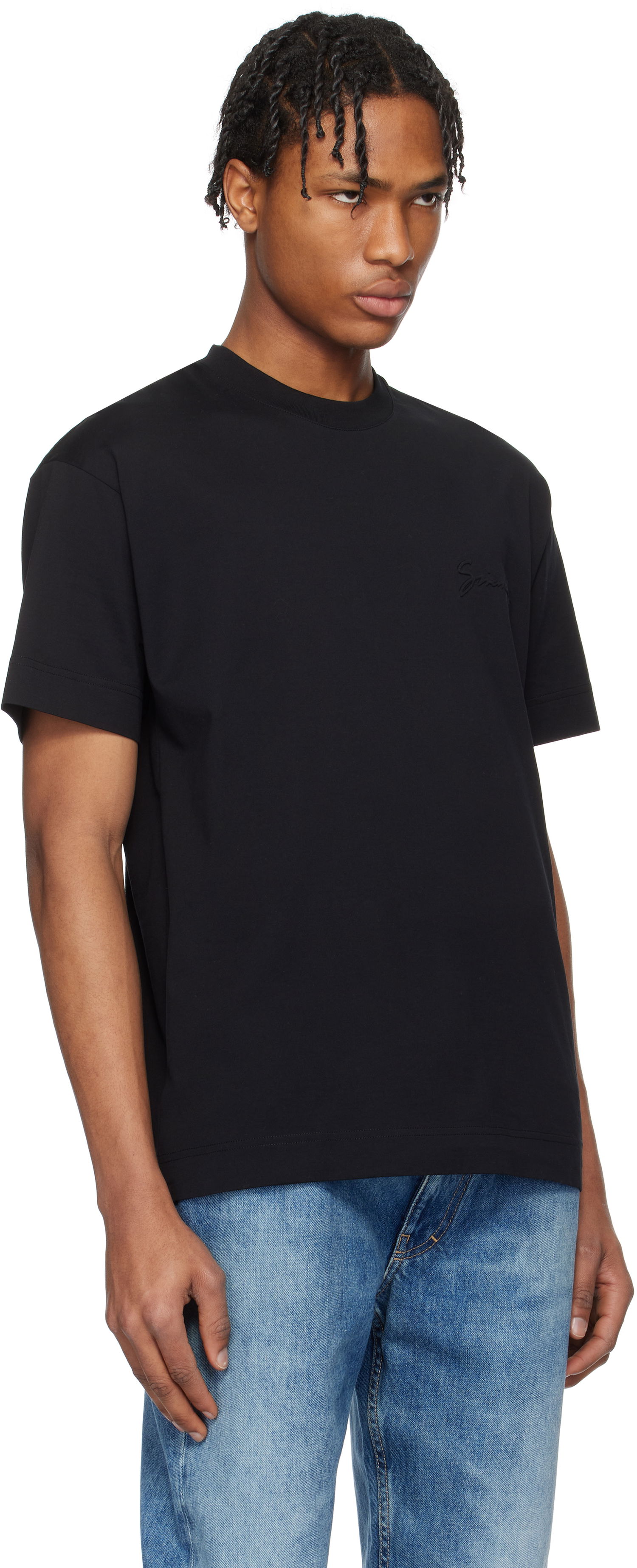 T-shirt Givenchy Black '' Print T-Shirt Sort | BM71MG3YP1001, 1