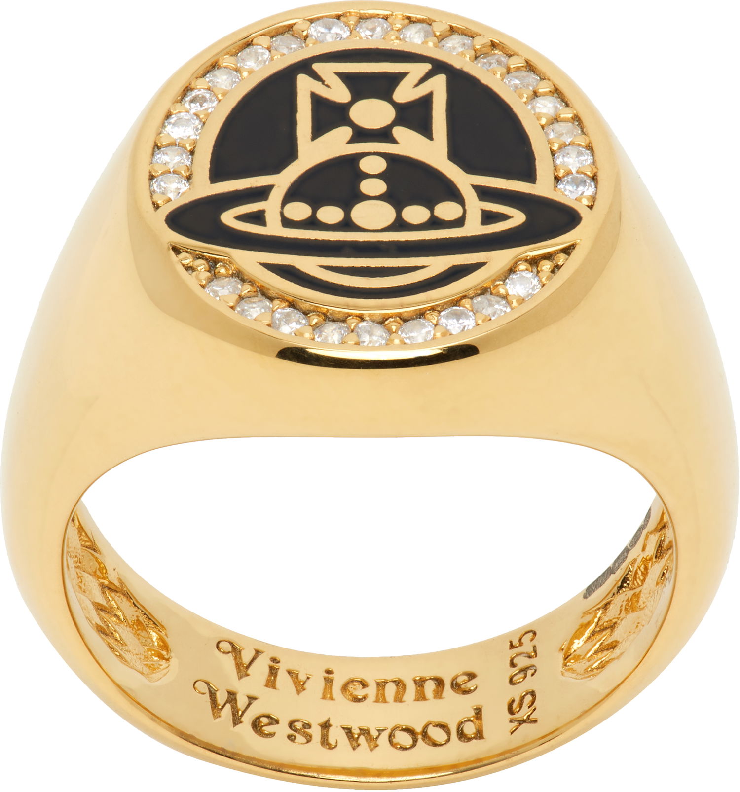 Ring Vivienne Westwood Vivienne Westwood Gold-Tone Sussex Ring Gul | 64040186-01R867-, 0