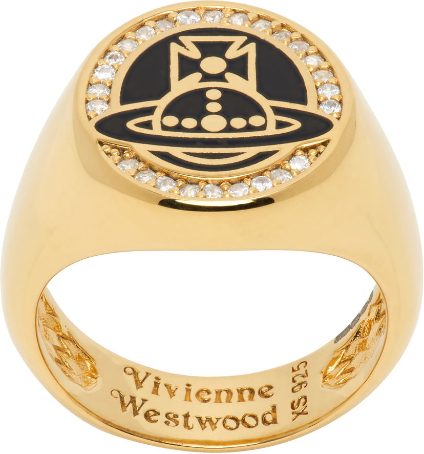 Ring Vivienne Westwood Vivienne Westwood Gold-Tone Sussex Ring Gul | 64040186-01R867-