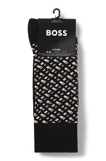 Sokker BOSS Two-Pack of Regular-Length Cotton-Blend Socks Sort | 50515141, 1