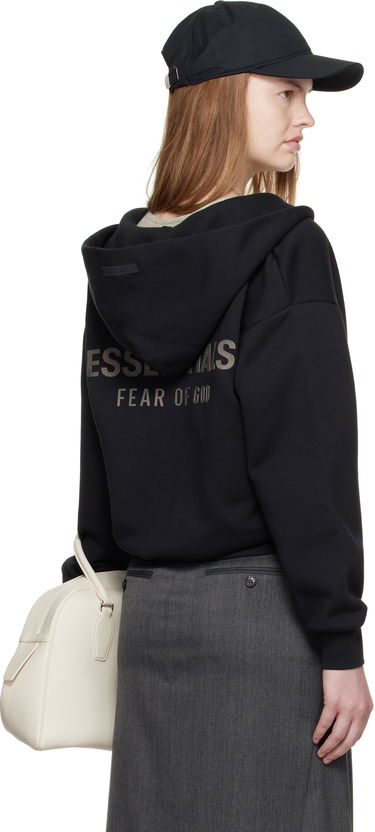 Sweatshirt Fear of God Fear of God ESSENTIALS Classic Fit Zip-Up Hoodie Sort | 192SP255090FW, 2
