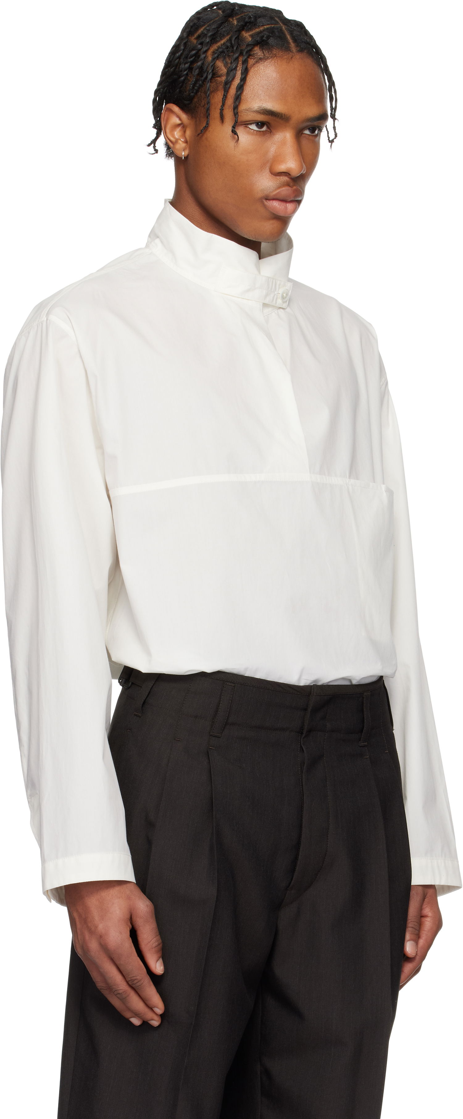 Skjorte LEMAIRE Lemaire Vareuse Shirt Hvid | TO1354 LF588, 1