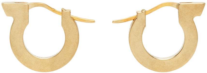 Øreringe FERRAGAMO Brass Hoop Earrings Metalisk | 760724 - 770843, 0