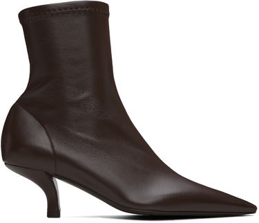 Sneakers og sko TOTEME 'The Heeled Sock' Kitten Heel Boots Brun | 244-WAS0161-LE0089, 0