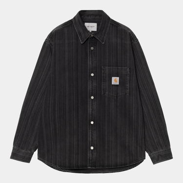 Skjorte Carhartt WIP Carhartt WIP Rylan Stripe Shirt Jacket Sort | I035567_4, 5