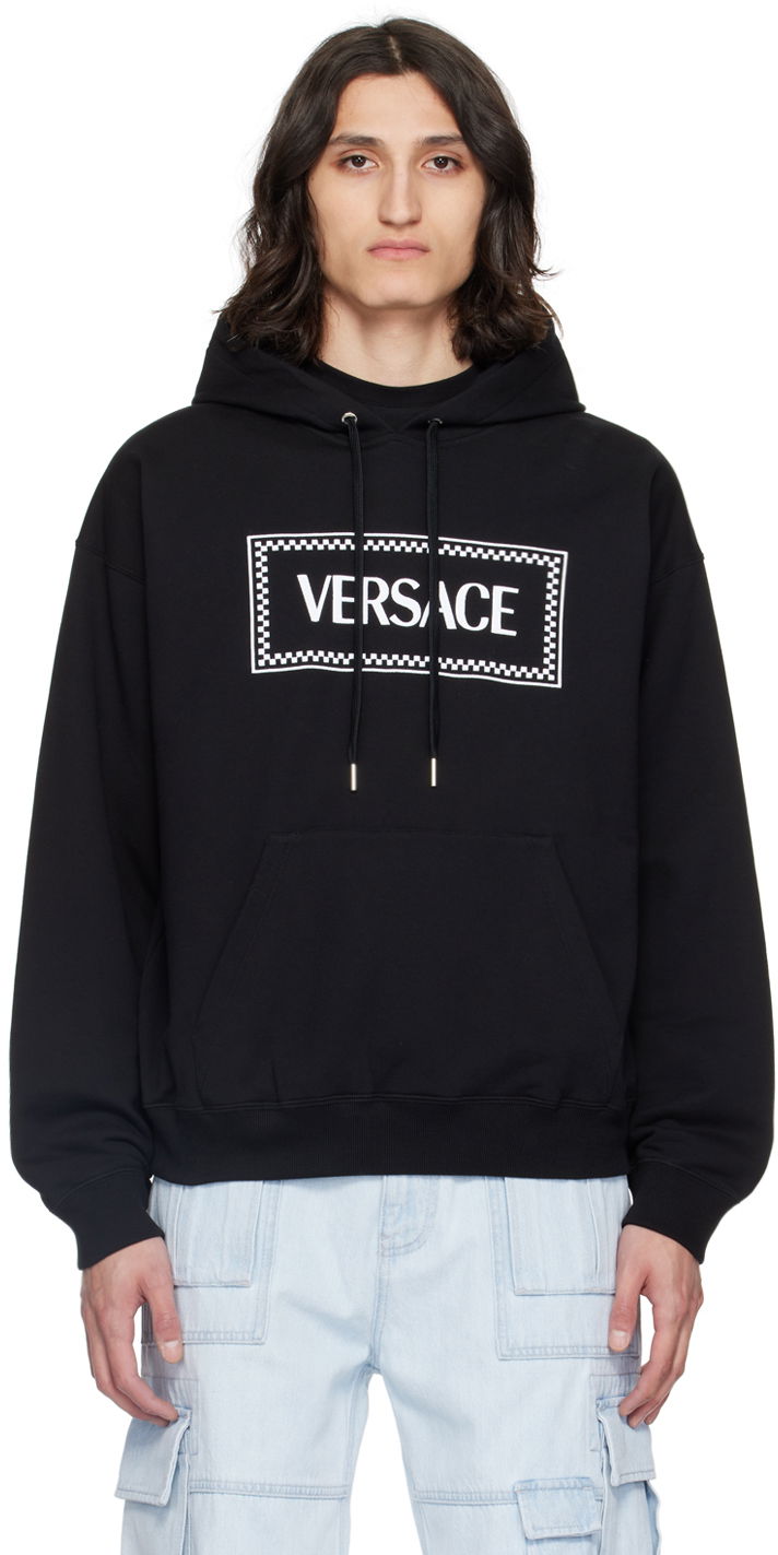 Sweatshirt Versace Black 90s Vintage Hoodie Sort | 1012564_1A09063