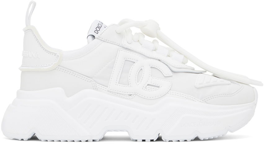 Sneakers og sko Dolce & Gabbana White Daymaster Sneakers Hvid | CK1908 AG085, 0
