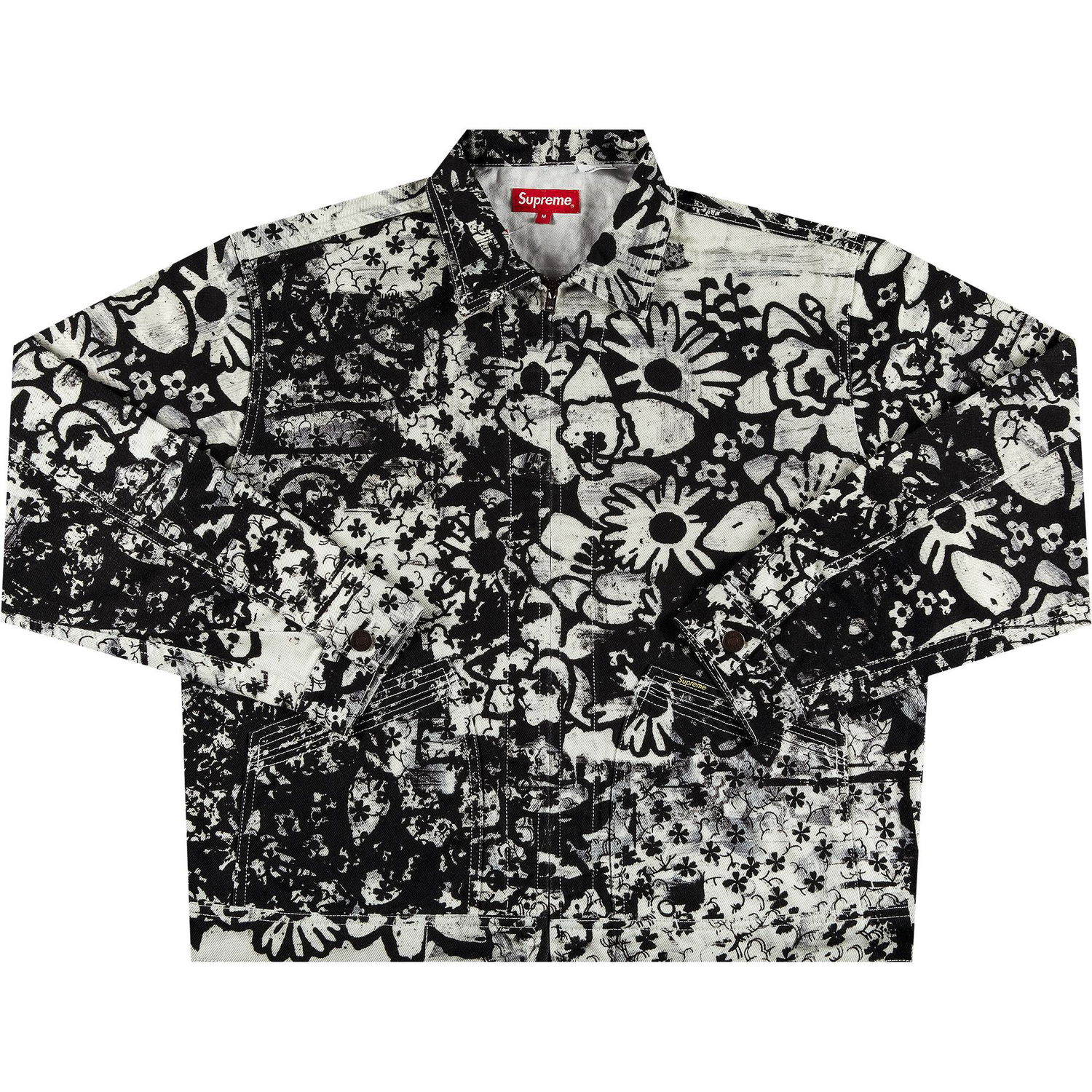 Jakke Supreme Christopher Wool Denim Work Jacket Sort | FW21J113 BLACK, 1