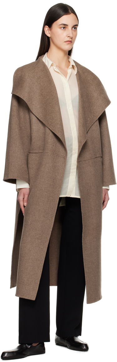 Frakker TOTEME TOTEME Signature Wool Cashmere Coat Brun | 251-WRO885-FB0360, 3