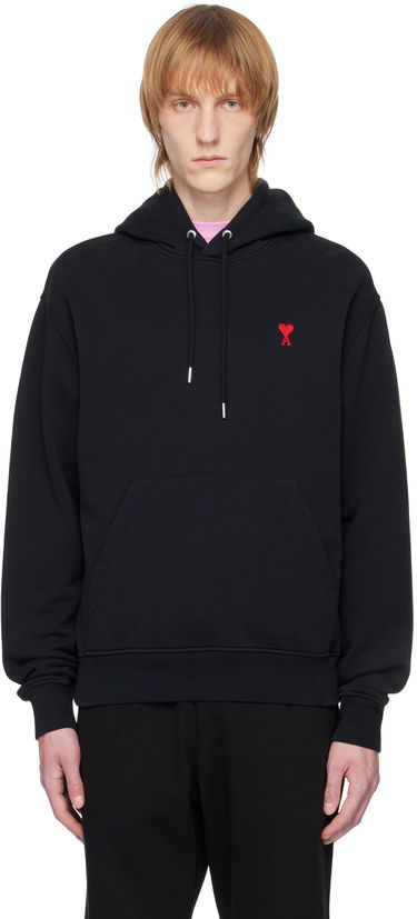 Sweatshirt AMI Hoodie Sort | BFUSW200.730, 0