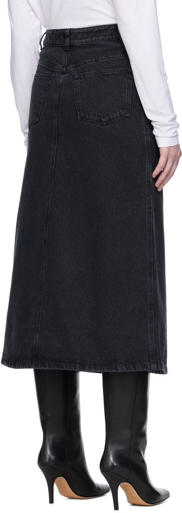 Nederdel A.P.C. A.P.C. Georgia Denim Midi Skirt Sort | COHDK-F06423, 2