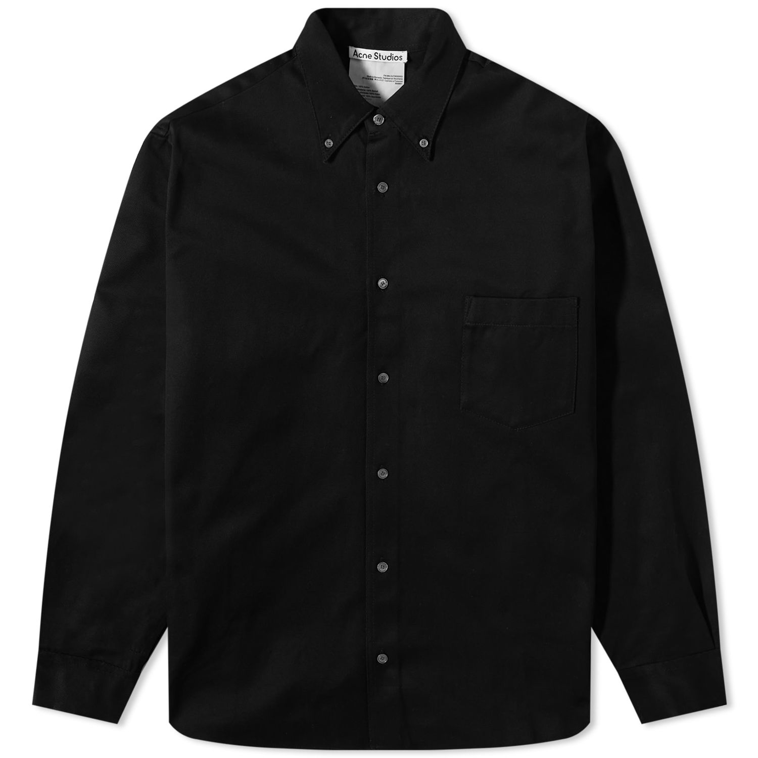 Skjorte Acne Studios Odrox Cotton Twill Overshirt Sort | B90697-900, 0