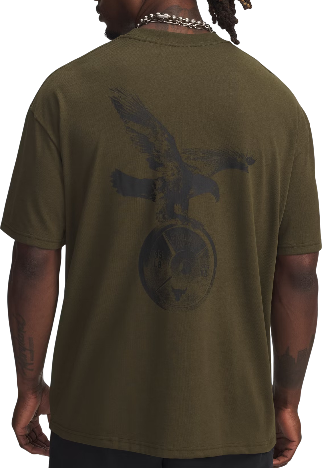 T-shirt Under Armour Project Rock Graphic T-Shirt Grøn | 6006259-308, 1