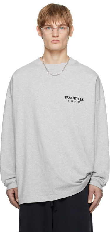 Sweater Fear of God Fear of God ESSENTIALS Jersey Long Sleeve T-Shirt Grå | 125HO244378F, 0