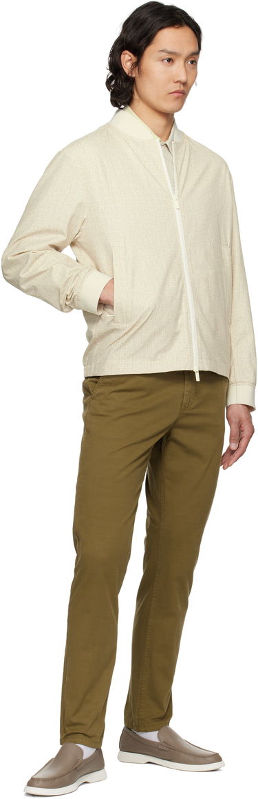 Bomberjakke BOSS BOSS Slim-Fit Bomber Jacket Beige | 50539477, 3