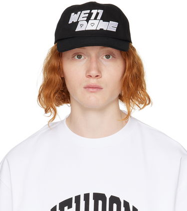Kasket We11done We11done Square Logo Washed Cap Sort | WD-AH3-22-416-U-BK, 0
