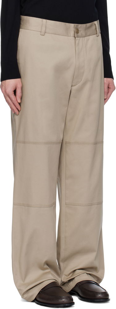 Bukser Moncler Moncler Cotton Gabardine Trousers Beige | K10912A0000657583, 1