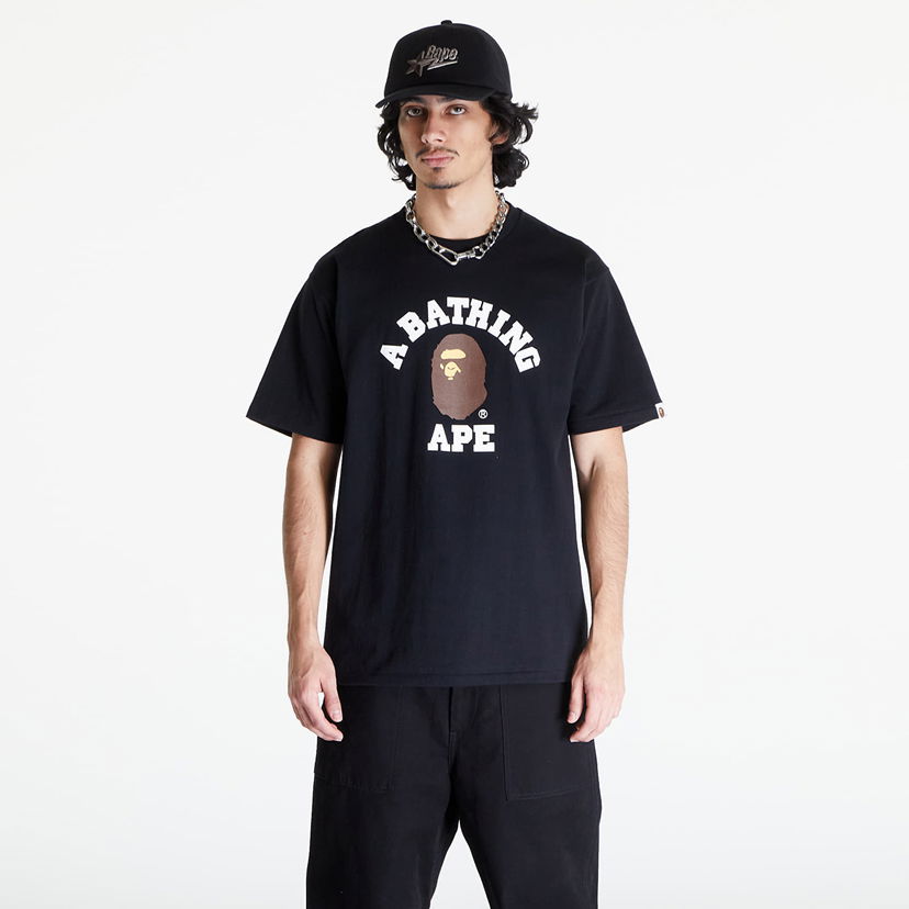 T-shirt BAPE College Tee Sort | 001TEK301001M BLK