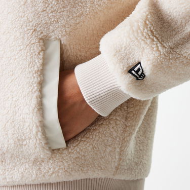 Bomberjakke New Era New Era MLB Sherpa Bomber Jacket NY Yankees Beige | 60684447, 4