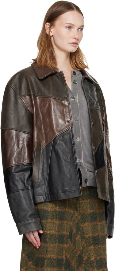 Jakke Andersson Bell Patchwork Leather Jacket Flerfarvet | awa730u, 4