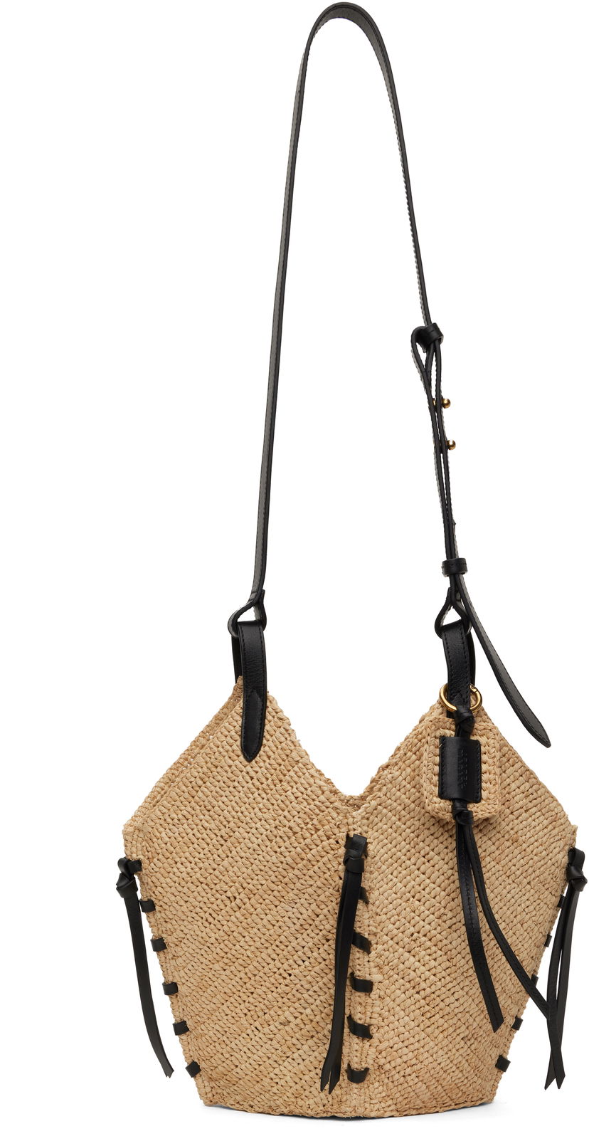 Håndtaske ISABEL MARANT Isabel Marant Tampa Mini Raffia Tote Beige | PM0067FA-C1X07M
