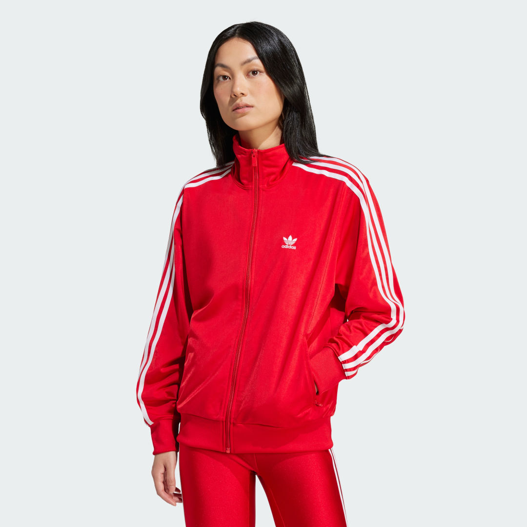 Jakke adidas Originals Adicolor Classics Loose Firebird Track Top Rød | IP0602, 0