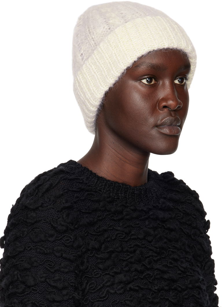 Beanie Cecilie Bahnsen Imogen Knit Beanie Beige | 2.22KNI40004, 1